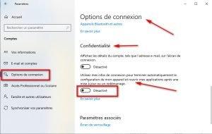 Modifier les paramètres du compte Modifier les paramètres du compte