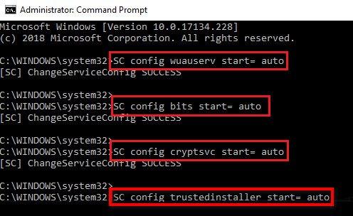 Réactiver les composants Windows Update Réactiver les composants Windows Update