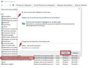Résolution des problèmes du Service de transfert intelligent en arrière-plan Résolution des problèmes du Service de transfert intelligent en arrière-plan