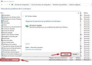 Résolution des problèmes liés à Windows Update Résolution des problèmes liés à Windows Update