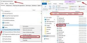 Vérifier l'emplacement de Task Host Vérifier l'emplacement de Task Host
