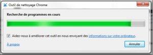 l'outil de nettoyage Chrome