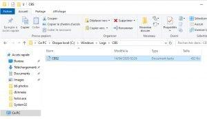 renommer le dossier CBS
