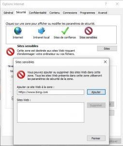 Bloquer un site Sur Internet Explorer