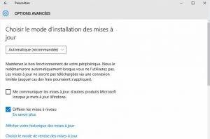 Choisir le mode d'installation des mises à jour Choisir le mode d'installation des mises à jour