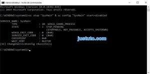 Désactiver SysMain sur l'invite de commande