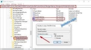 Désactiver le service superfetch via l'éditeur de registre