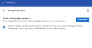 Détecter des logiciels malveillants par Google Chrome