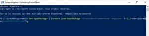Get-AppXPackage