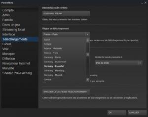 Changer la région de téléchargement de Steam Changer la région de téléchargement de Steam