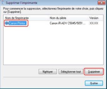le désinstallateur de Canon