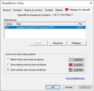 Activer le pavé tactile à partir des Paramètres Activer le pavé tactile à partir des Paramètres
