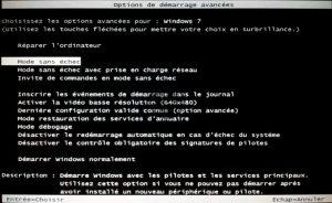 Démarrer en mode sans échec Démarrer en mode sans échec