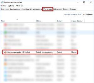 Désactiver le Gestionnaire audio HD Realtek Désactiver le Gestionnaire audio HD Realtek
