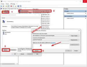 Ajoutez votre compte d'utilisateur au groupe des administrateurs