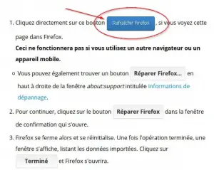Rafraîchir Firefox