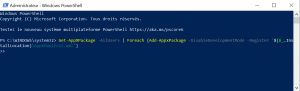 Exécuter la commande sur PowerShell