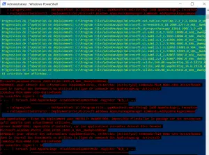 Réenregistrer toutes les applications sur le Windows PowerShell